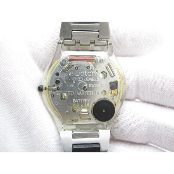 Women Swatch AG 1999 Quartz WR Analog 35mm Dial Causal Round Watch (G426) - Picture 3 of 9